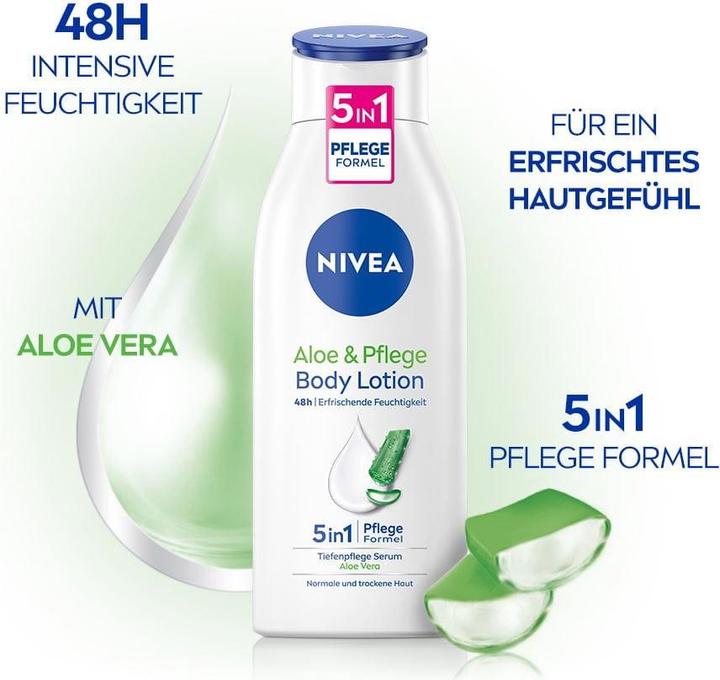 Actual product image NIVEA Aloe Pflege Body Lotion Fl 400ml (Body lotion, 400 ml)