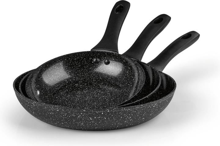 Produktbild Bratmaxx Bratpfanne Aluminium Pfannen Set 3 Stück 20 cm/24 (28 cm, Bratpfanne, Aluminium)