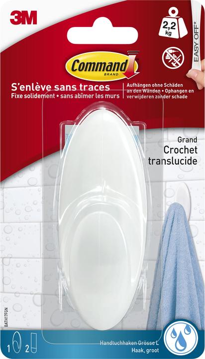 Actual product image Command Bath Towel Hook L