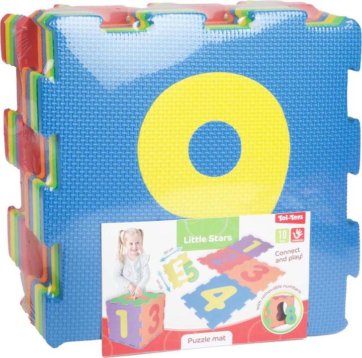 Image du produit Toi-Toys Tapis de jeu en mousse avec chiffres, 10 pièces. (30 x 30 cm)