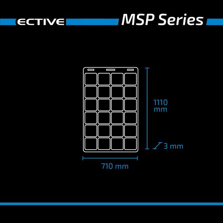 Produktbild Ective MSP 140 Flex flexibles Solarmodul monokristallin 140W (140 W, 2.60 kg)