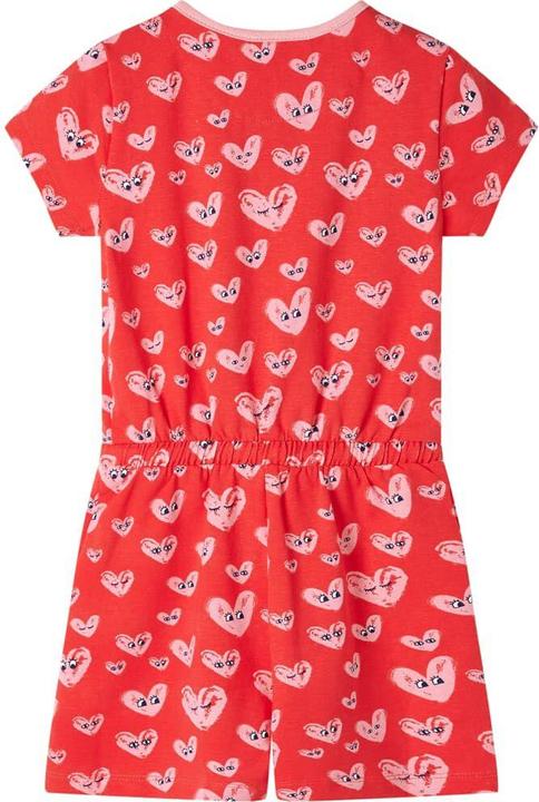 Actual product image VidaXL Children's playsuit red 116,Material: 95 % cotton. 5 (116)