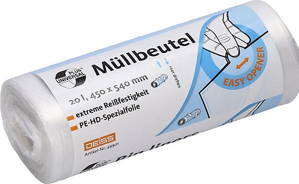 Actual product image Deiss PE waste bags (2000 x, 16 l)
