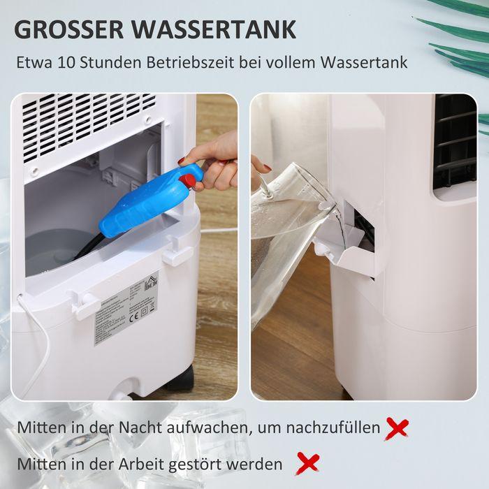 Actual product image Swisshandel24 3 in 1 Mobile Klimaanlage mit Luftbefeuchtung Wasserkühlung 15L Klimagerät (20 m²)