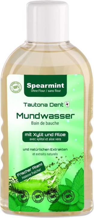 Produktbild Tautona Mundwasser Spearmint mit Xylit + Aloe (460 ml, Mundwasser)
