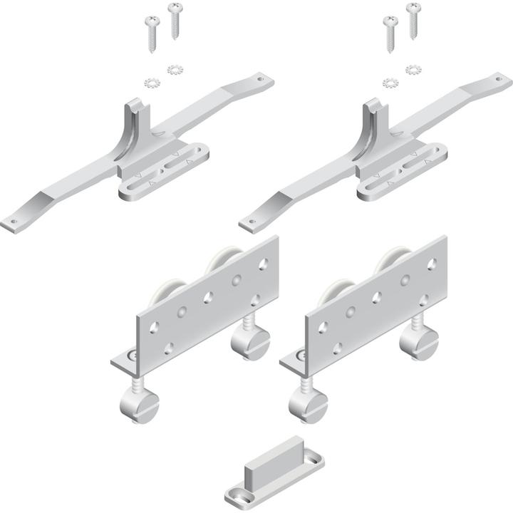 Actual product image Cinetto PS06 Fitting set non-adjustable, load capacity 40k g, 1 door