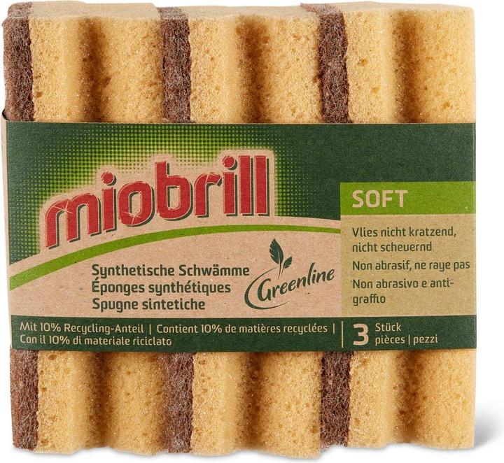 Produktbild Miobrill Greenline Synthetische Schwämme Soft (3 Stk.)
