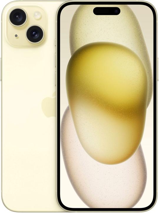 Apple iPhone 15 Plus (128 GB, Yellow, 6.70", SIM + eSIM, 48 Mpx, 5G)