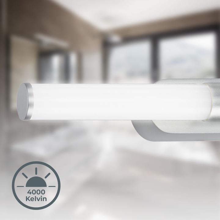 Actual product image B.K.Licht LED bathroom light, matt chrome, 1xLED/7W