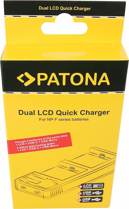 Produktbild Patona Dual LCD Charger (Ladegerät)