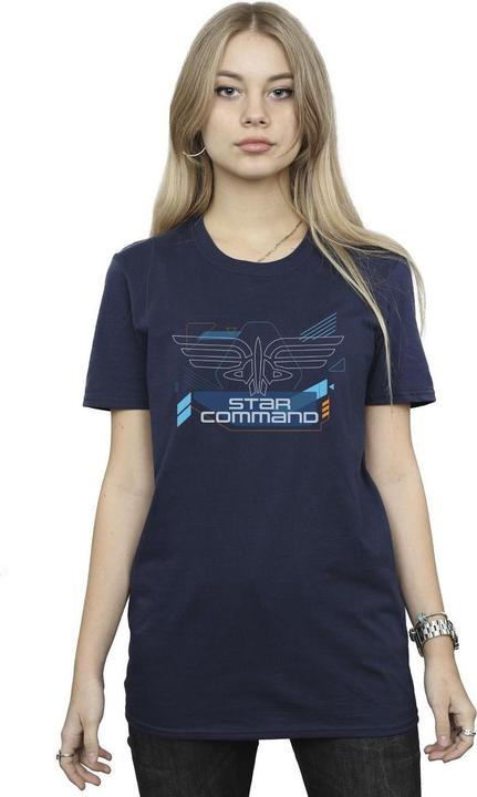Immagine prodotto Disney Lightyear Star Command Icons Maglietta Ampia Donna (XXL)