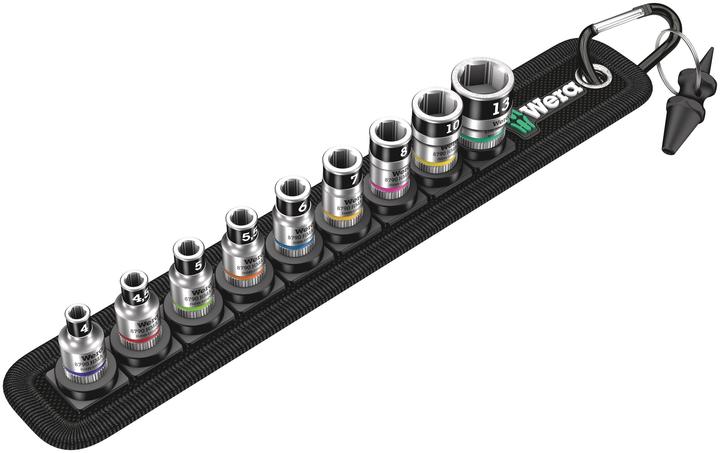 Wera Belt A 1 Zyklop Steckschlüsseleinsatz-Satz (13 mm, 6 mm, 5 mm, 8 mm, 7 mm, 4 mm, 11 mm, 12 mm, 10  mm, 9 mm)