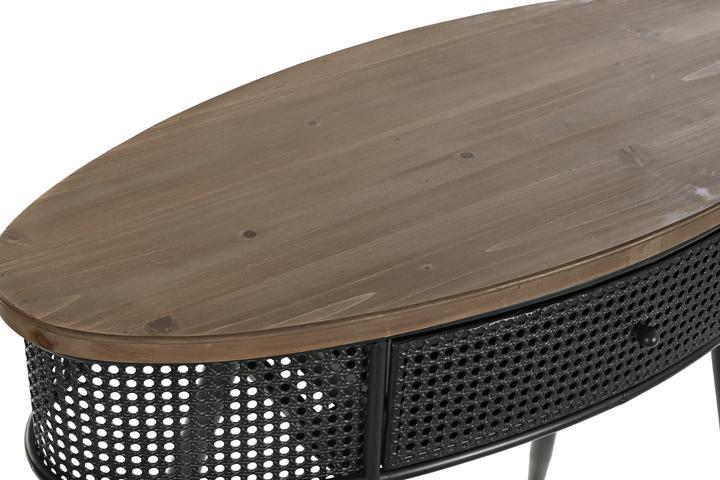 Produktbild DKD Home Decor Console 90,5 x 39 x 78 cm Fir Black Metal Brown