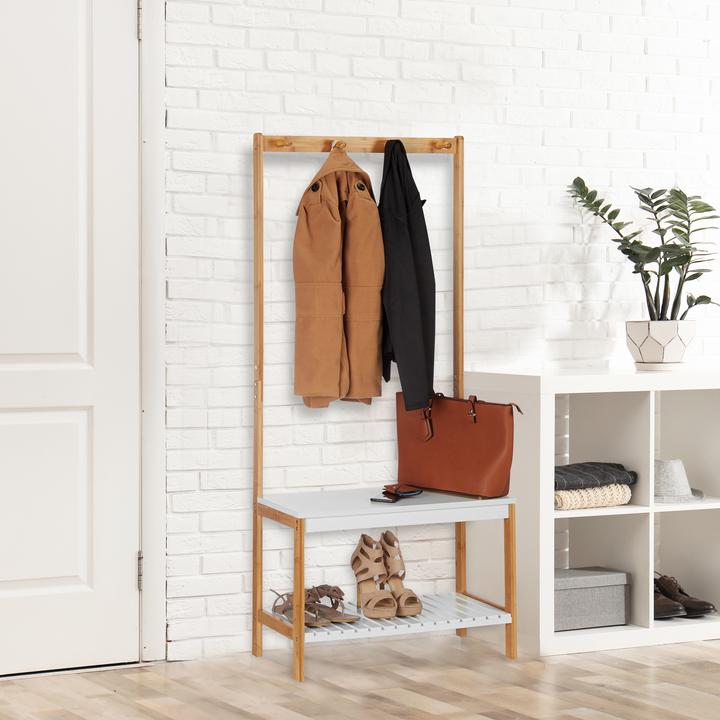 Image du produit Relaxdays Penderie et banc, multifonctionnel