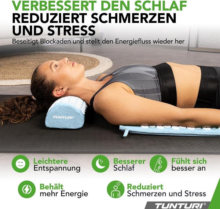 Actual product image Tunturi Acupressure Mat And Pillow