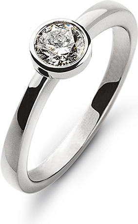 Produktbild Natsumi Schmuck Diamantring Weissgold 18K/750 0.20 ct H si (56, 750/18 K Gold)