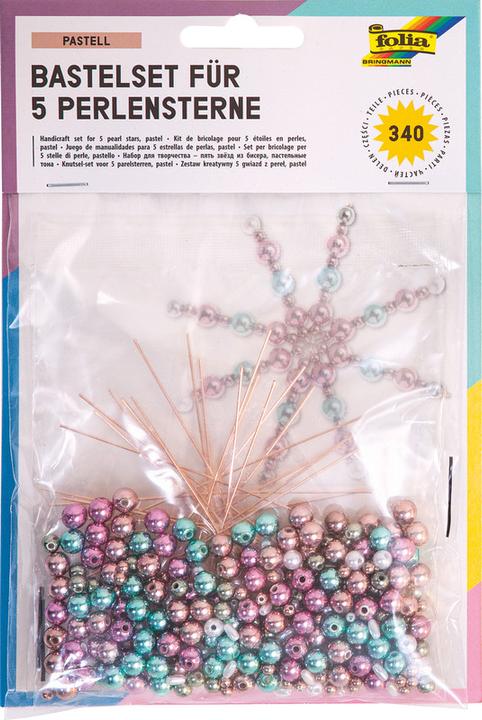 Immagine prodotto Folia Stelle di perle pastello, 5 pezzi