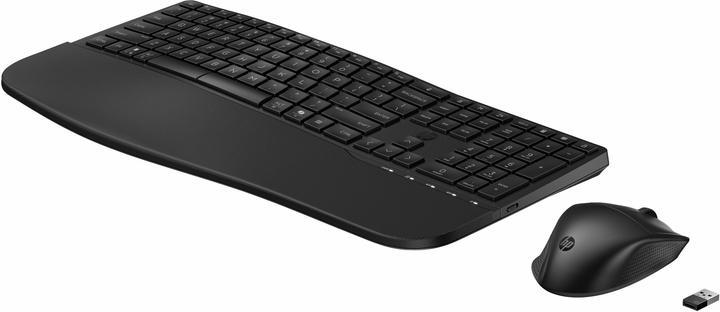 Image du produit HP 685 Comfort Dual-Mode Keyboard and Mouse Combo, Taille réelle (100 %), Sans fil, RF sans fil + Bl (CH, Sans fil)