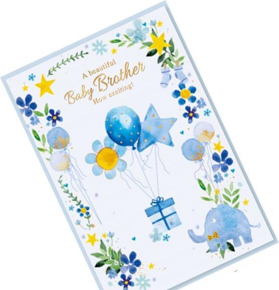 Image du produit Simon Elvin - Carte de voeux A BEAUTIFUL BABY BROTHER (6 pcs)