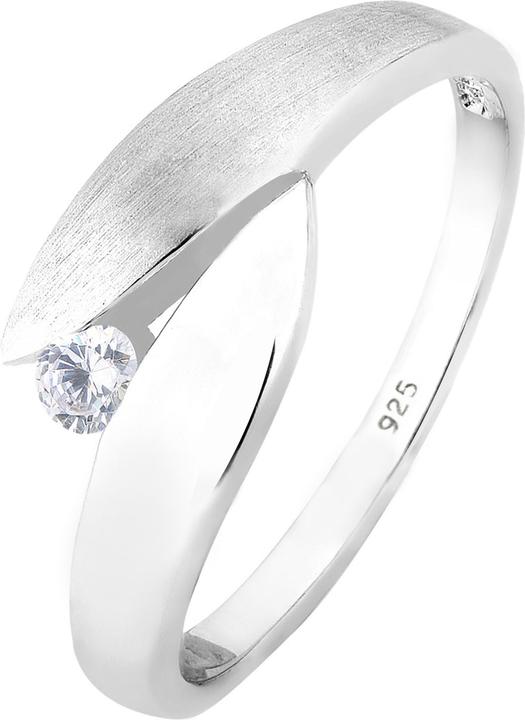 Image du produit Elli Solitär Wickeloptik Zirkonia Kristall (54, Argent 925)