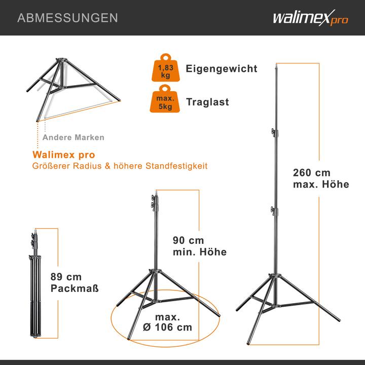 Produktbild Walimex Pro FT-8051 (Metall, Kunststoff)