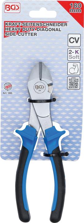 Actual product image BGS Heavy Duty Diagonal Side Cutter 180 mm (180 mm)