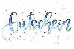 Image du produit Edition Gollong Postkarte. Gutschein (Handlettering)