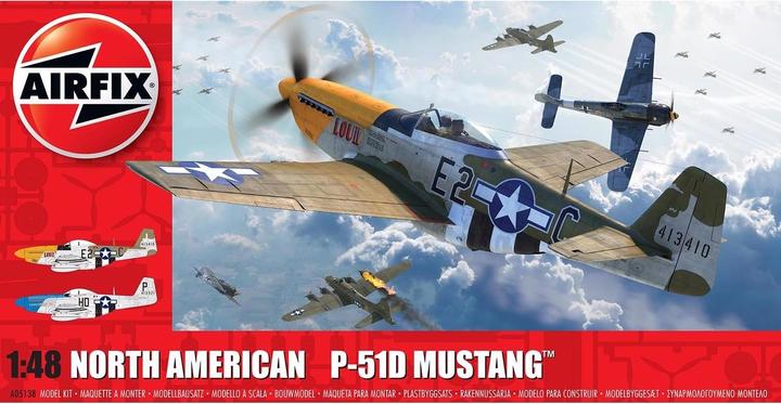 Actual product image Airfix Kit North American P51-D Mustang 1:48