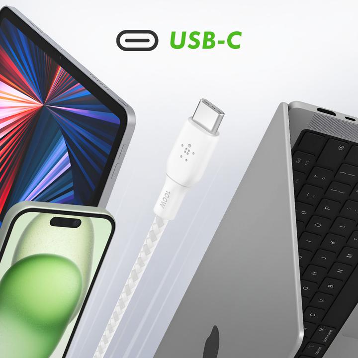 Produktbild Belkin USB C – USB C (3 m, USB 2.0)