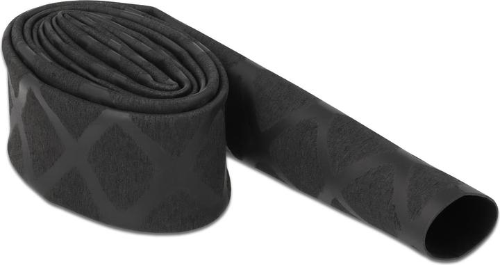 Actual product image Delock Heat shrink tubing X-pattern non-slip 1 m x 15 mm black (1 x)