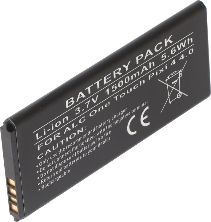 Actual product image CS Cameron Sino Alcatel One Touch Pixi 4 4.0 Battery TLi015M1, TLi015M7, OT-4034