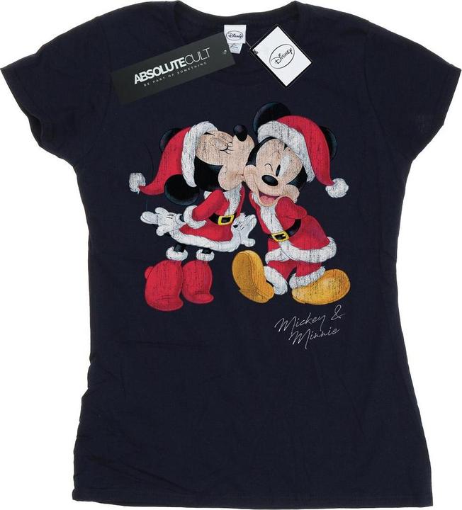 Image du produit Disney - T-shirt MICKEY AND MINNIE CHRISTMAS KISS - Femme (M)