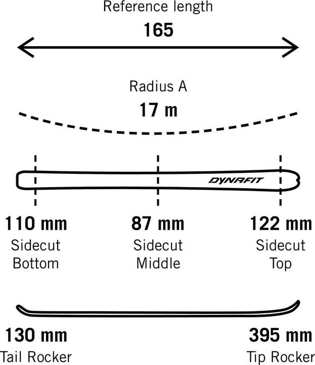 Immagine prodotto Dynafit Blacklight 88 W Ski (151 cm, Senza rilegatura)