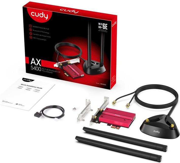 Produktbild Cudy WE4000 network card Internal WLAN / Bluetooth (Mini PCI Express)