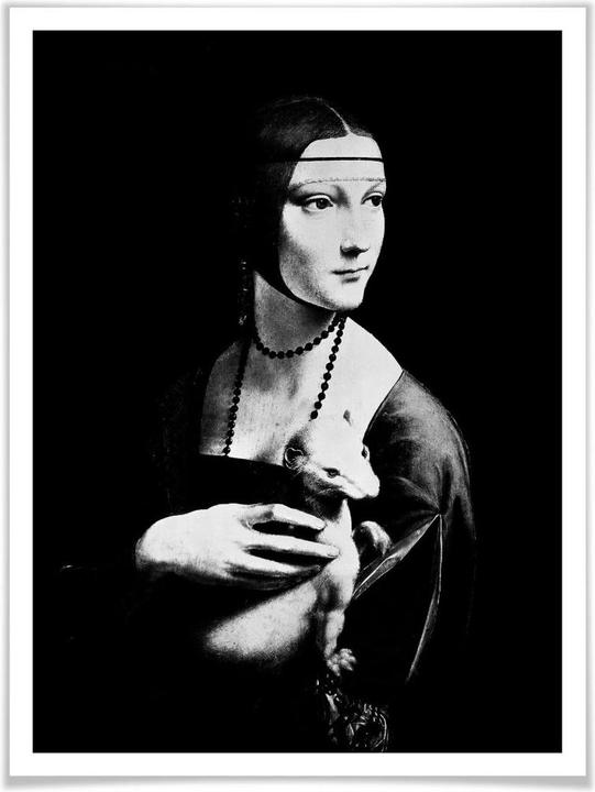 Produktbild Trenddeko Da Vinci - Die Dame mit dem Hermelin (60 x 80 cm)