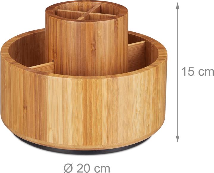 Immagine prodotto Relaxdays Porta trucchi girevole a 360 gradi