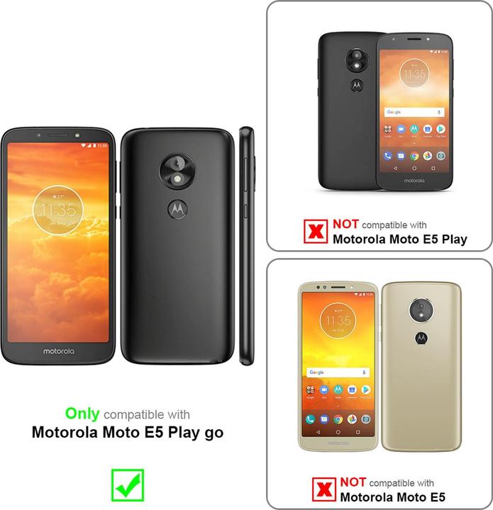 Immagine prodotto Cadorabo Copertura della cassa del silicone liquido TPU (Motorola Moto E5 Play Go)