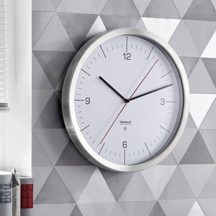 Image du produit Blomus Horloge murale radiocommandée CRONO blanc (31 cm)