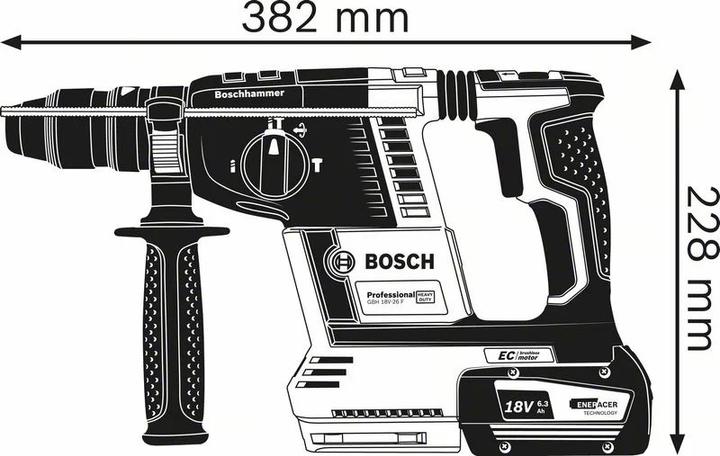 Actual product image Bosch Professional GBH 18V-26F (Rechargeable battery operated)