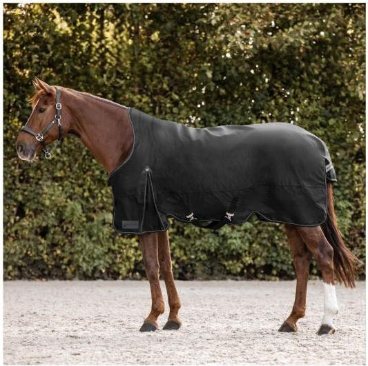 Produktbild Waldhausen Pferde Outdoordecke Arctic High Neck 100g Schwarz 145 cm (145 cm)