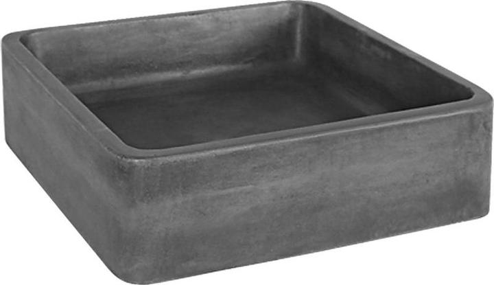 Produktbild Differnz Marba - Wastafel beton donkergrijs - Vierkant - 40 x 40 x 12 cm (400 mm, 400 mm)