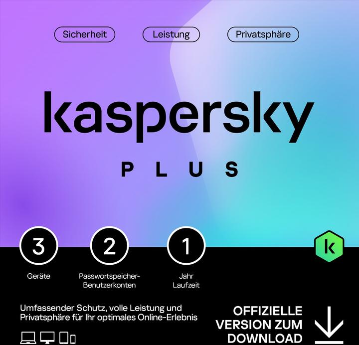 Produktbild Kaspersky Plus (3 PC) (3 User, 12 Monate)