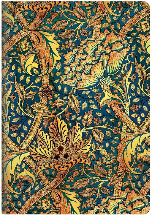 Image du produit Paperblanks Cahier de notes Morris Windstoss A5, vierge, multicolore (A5, Blanc, Couverture souple)
