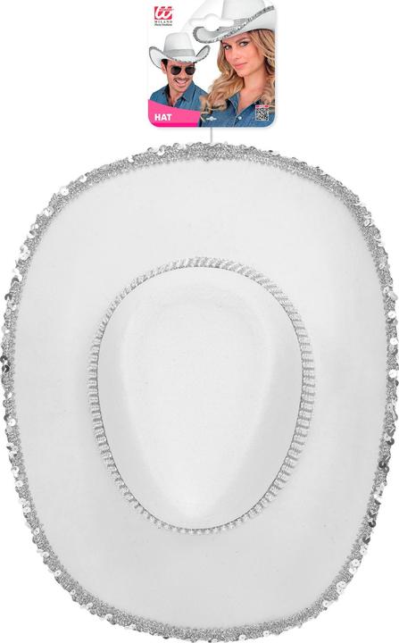Immagine prodotto Widmann Cappello da cowboy bianco con decorazione di strass