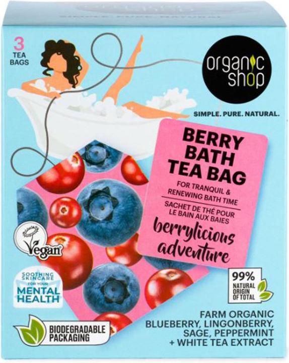 Image du produit Organic Shop Berry Bath Tea Bags Pack 280 Units (Lotion pour le corps)