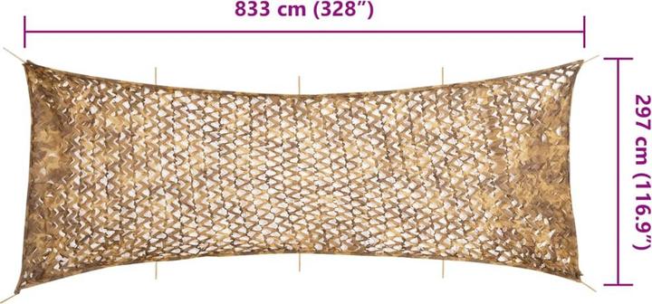 Produktbild VidaXL Tarnnetz Bundeswehr Armee Netz Tarnung Jagd Dekonetz Aufbewahrungstasche