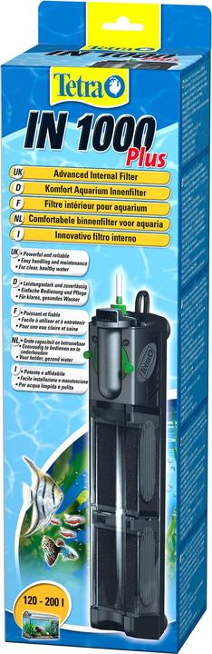 Tetra tec IN1000 Plus Innenfilter für 150 - 200L Aquarien (200 l, Innenfilter, Süsswasser, Salzwasser)
