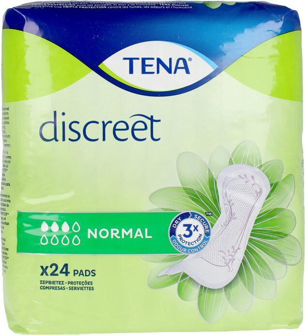Actual product image Tena Lady Discreet pads normal (24 pieces) (24 x, Regular)