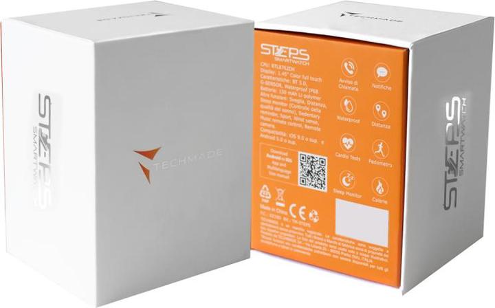 Produktbild Techmade Smart Watch STEPS Metal Silver TM-STEPS-MSIL (44 mm)