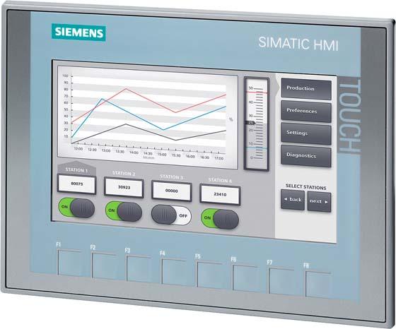 Siemens SIPLUS HMI KTP700 Basic Color PN basato su 6AV2123-2GB03-0AX0. 7 pollici TFT